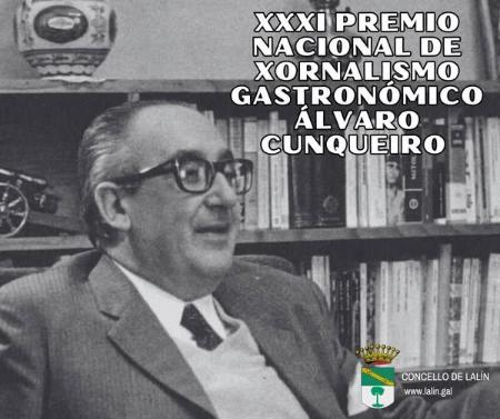 Imaxe: DESDE MAÑANA SE PUEDEN PRESENTAR TRABAJOS AL XXXI PREMIO NACIONAL DE PERIODISMO GASTRONÓMICO “ÁLVARO CUNQUEIRO” DOTADO CON 5.000€