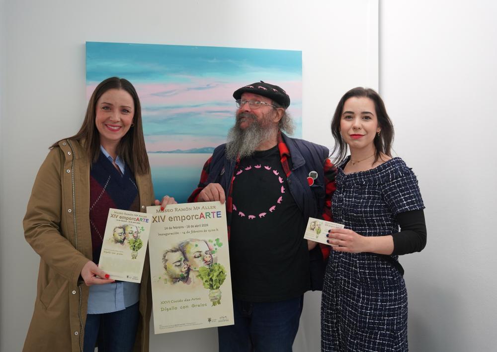 Imagen BEGOÑA BLANCO PRESENTA O CARTEL DA XIV EMPORCARTE, DE AUTORÍA DE PAÍO A PARTIR DUNHA OBRA DE MONIQUE VAN STEEN