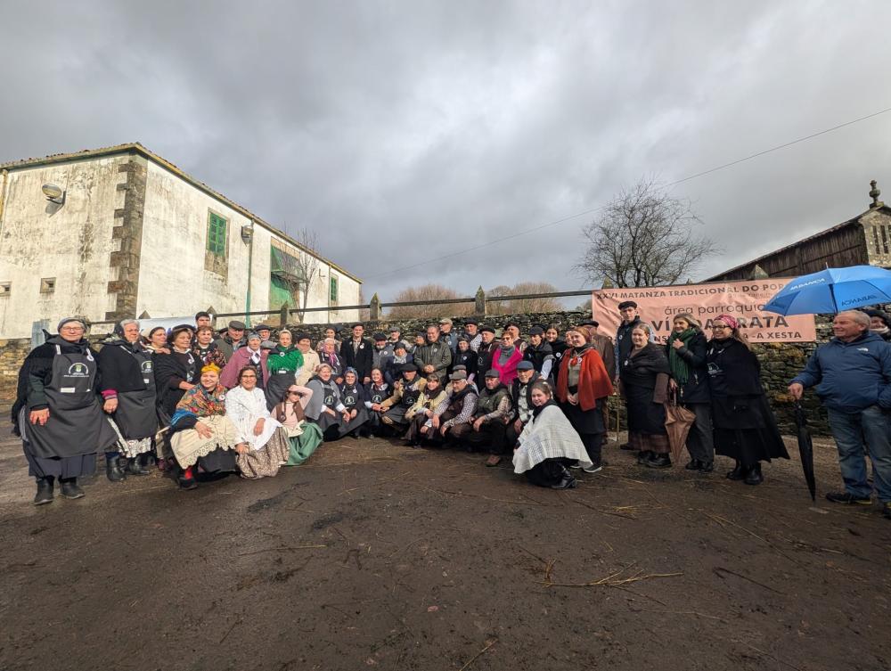 Imagen A 26ª MATANZA TRADICIONAL DO PORCO INAUGURA ETAPA COA PRIMEIRA EDICIÓN ORGANIZADA POR UNHA ÁREA PARROQUIAL, VÍA DA PRATA